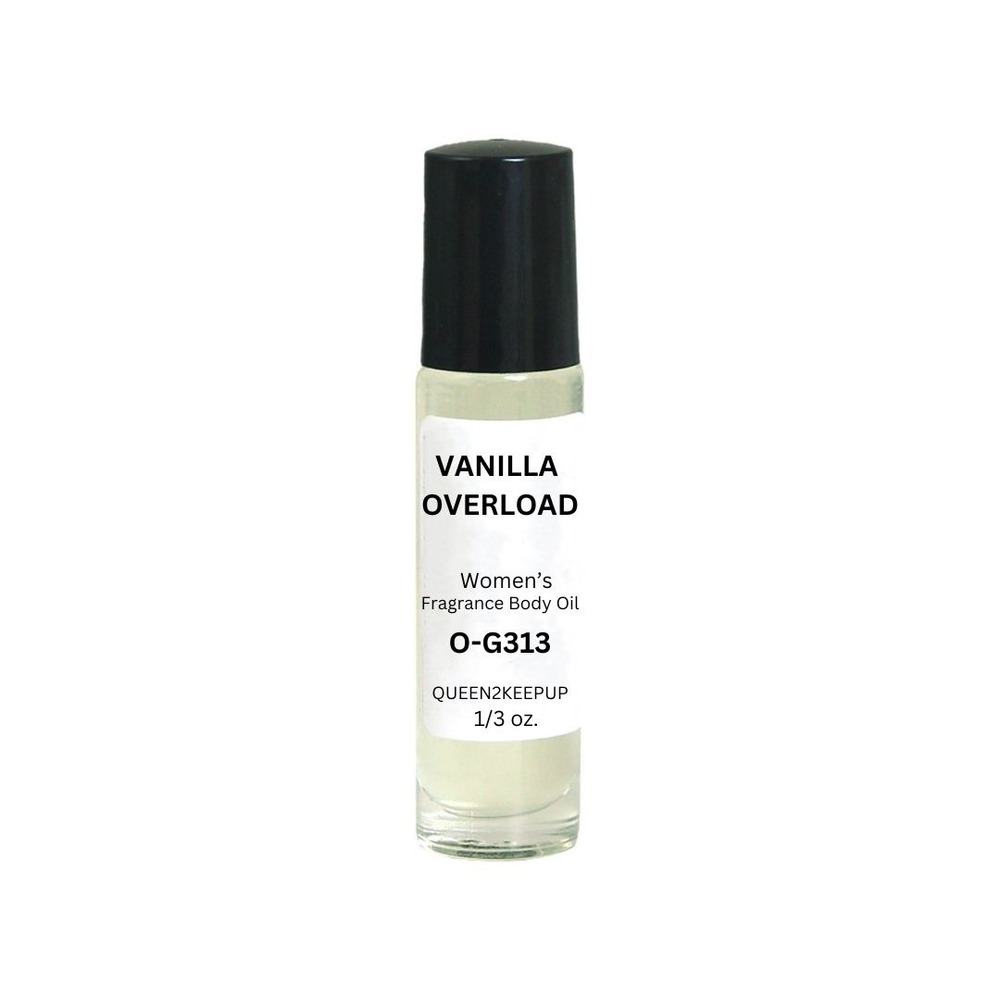 Vanilla Overload Women's Body Oil Warm, Spicy Gourmand Vanilla Roll-On Scent